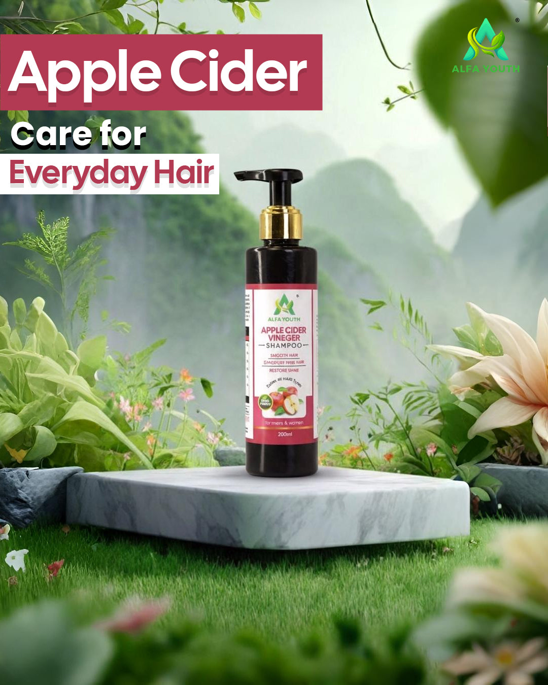 Alfa Youth Apple Cider Vinegar Shampoo - 200ml