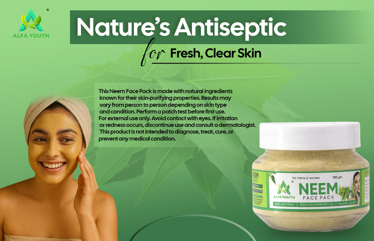 Alfa Youth Neem Face Pack Powder - 100gm