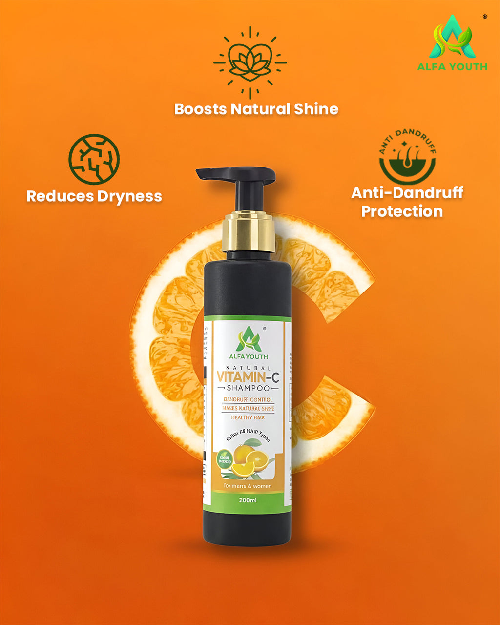 Alfa Youth Vitamin C Shampoo - 200ml