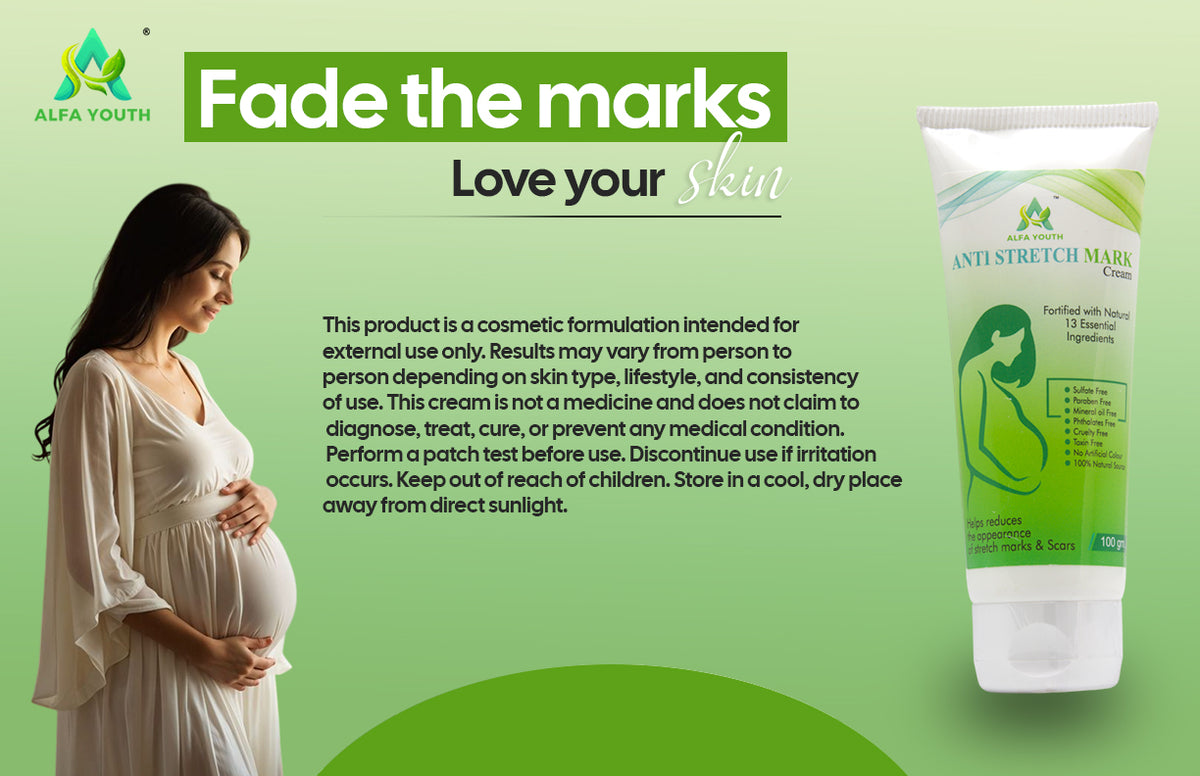 Alfa Youth Anti Stretch Mark Cream - 100gm