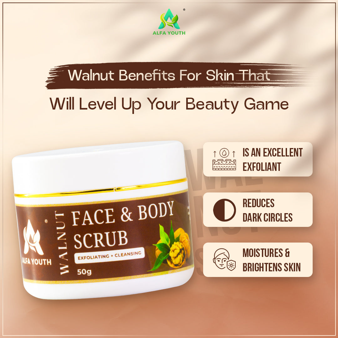Alfa Youth Face & Body Scrub - 50gm