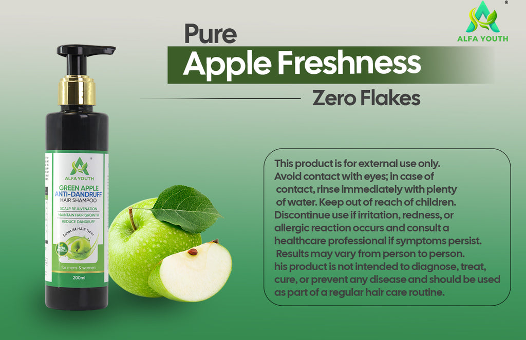 Alfa Youth Green Apple Anti-Dandruff Shampoo - 200ml