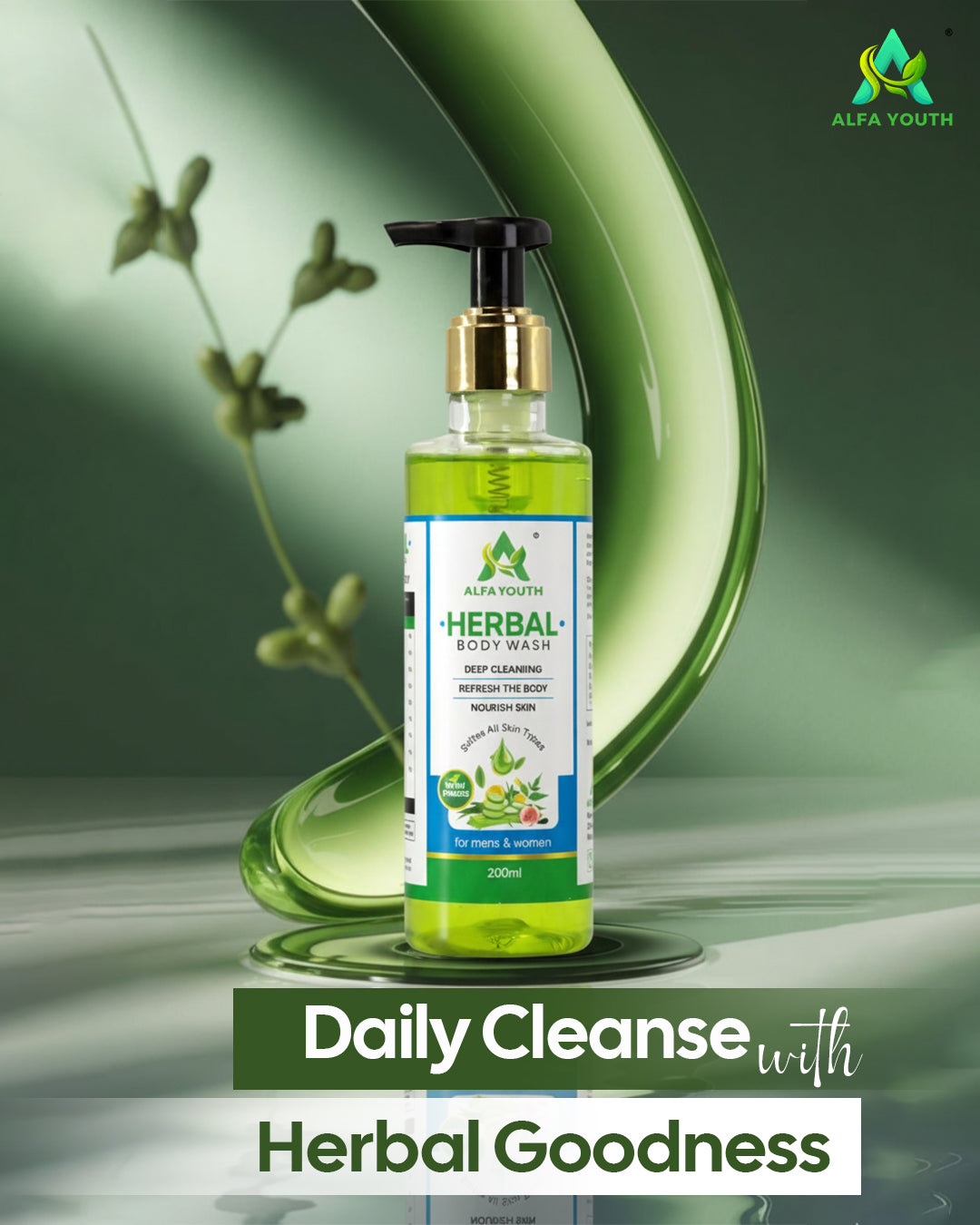 Alfa Youth Herbal Body Wash - 200ml