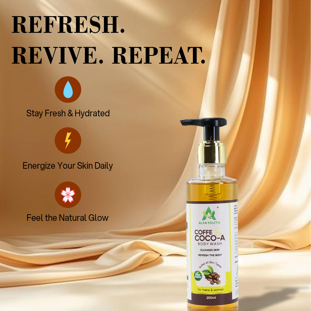 Alfa Youth Coffee & Coco Body Wash - 200ml