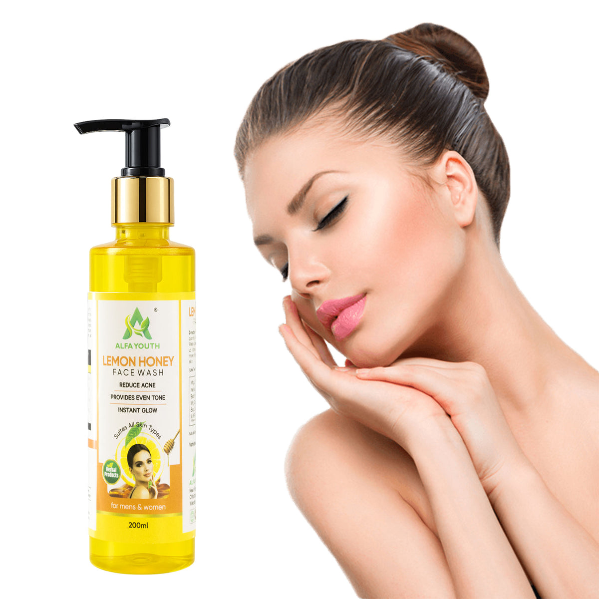 Alfa Youth Lemon Honey Facewash - 200ml