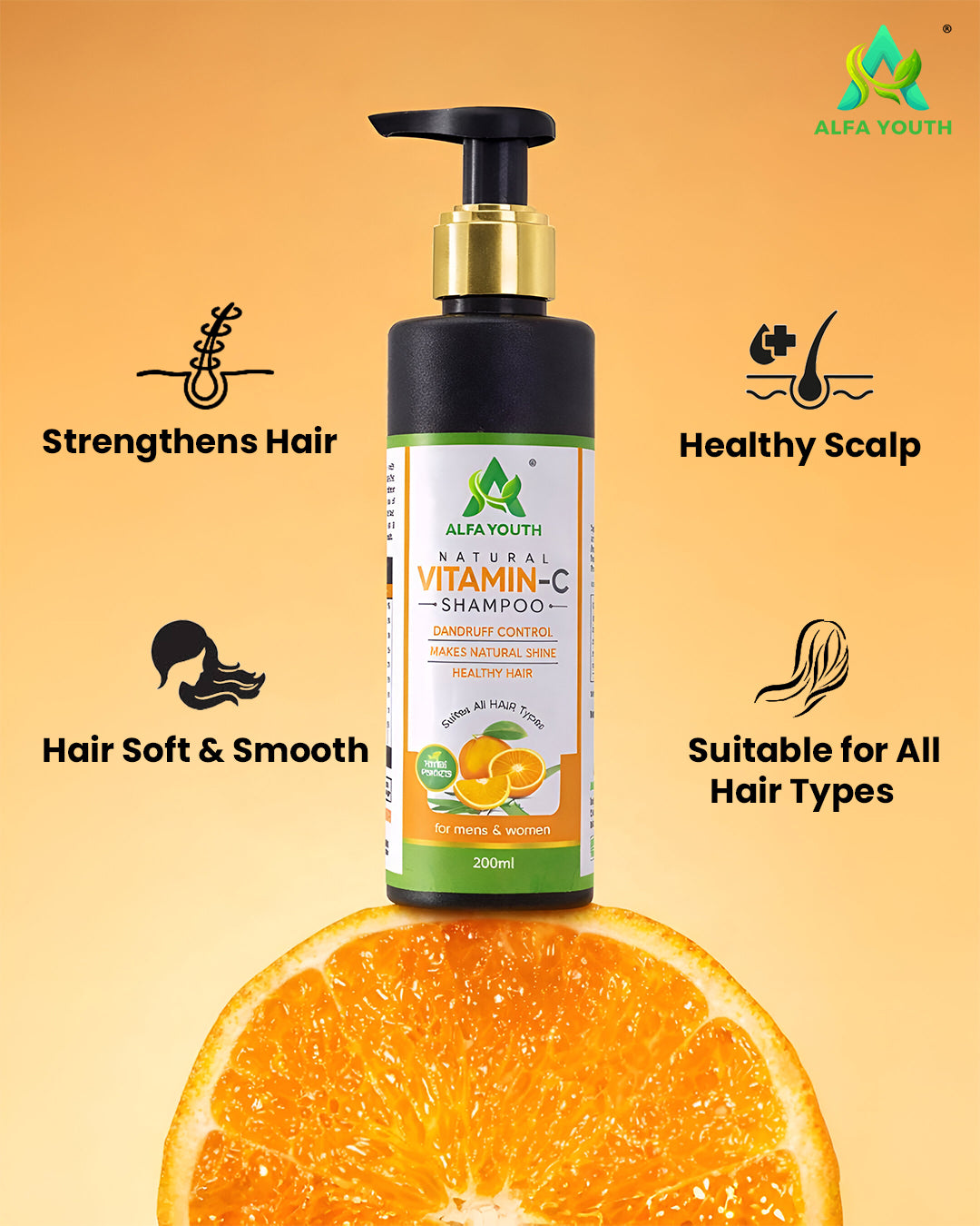 Alfa Youth Vitamin C Shampoo - 200ml