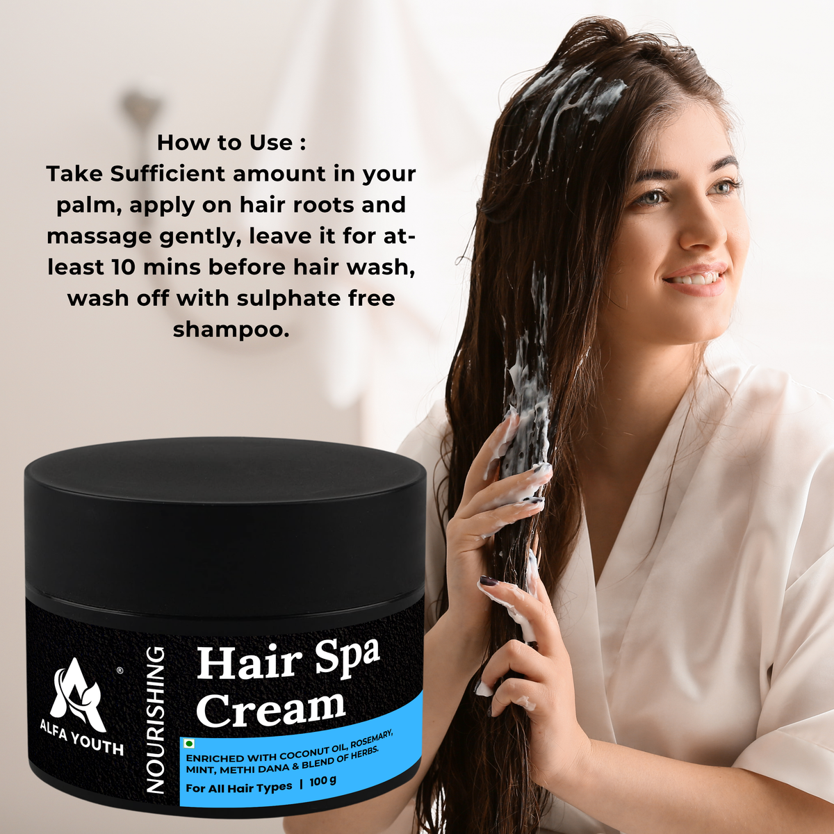Alfa Youth Hair Spa Cream - 100gm