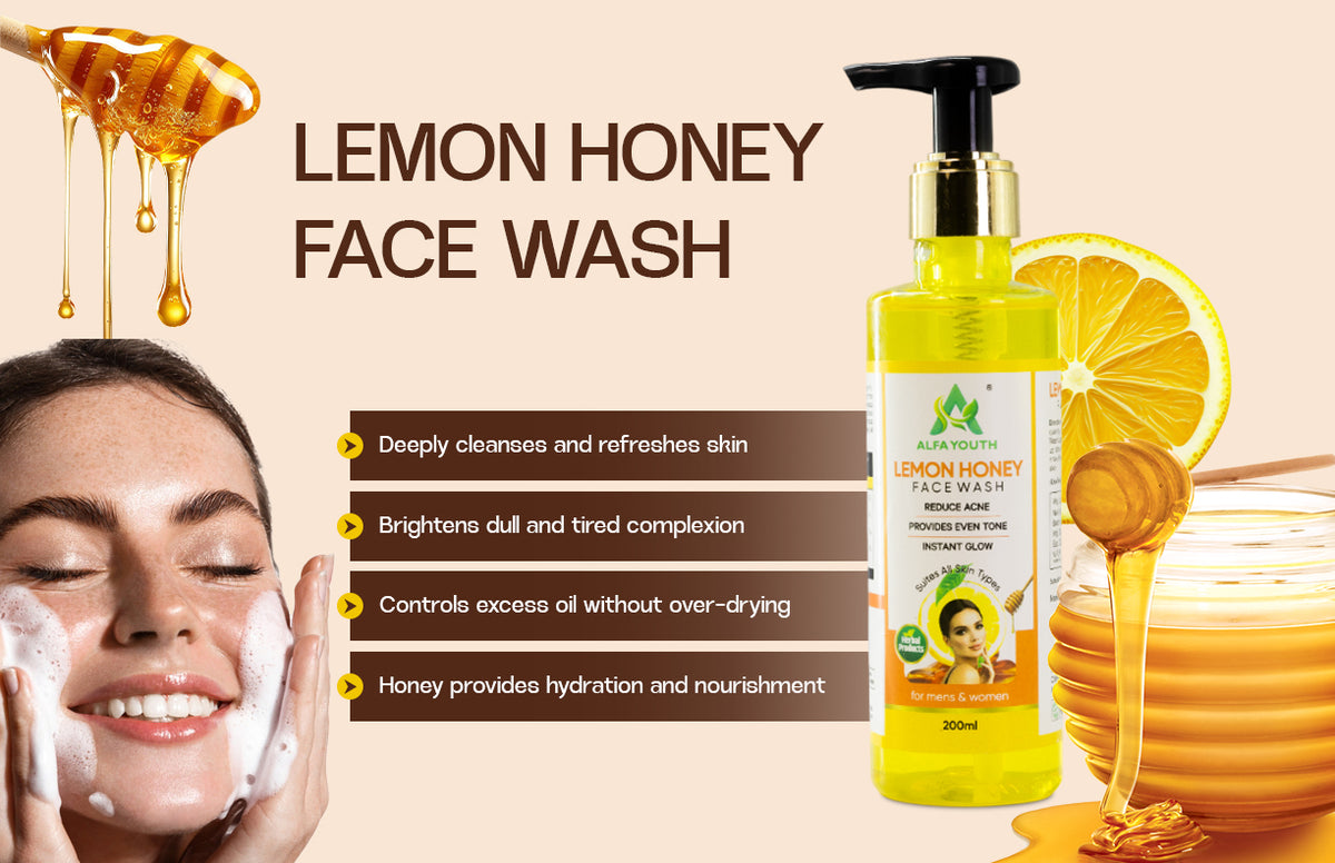 Alfa Youth Lemon Honey Facewash - 200ml