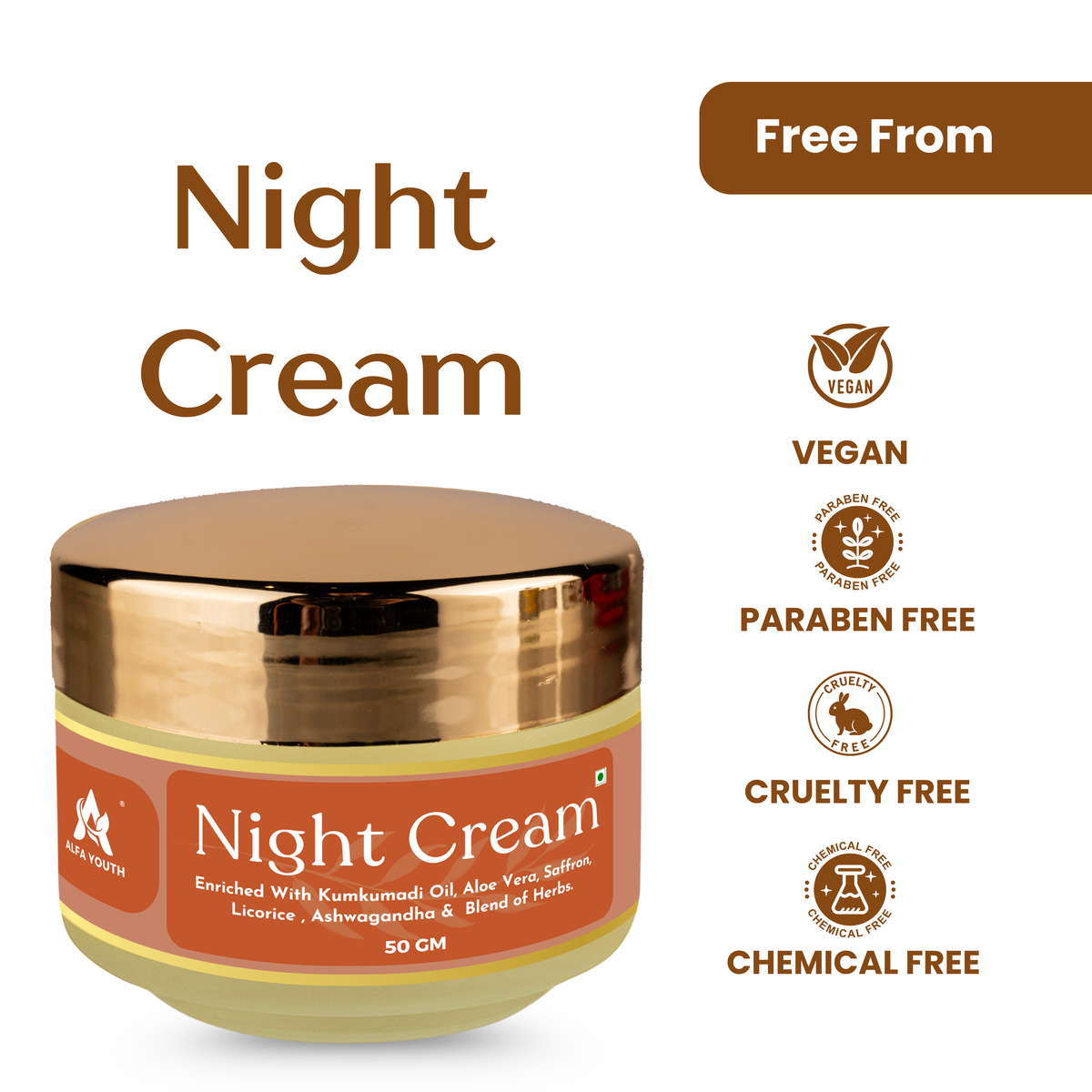 Alfa Youth Night Cream - 50gm