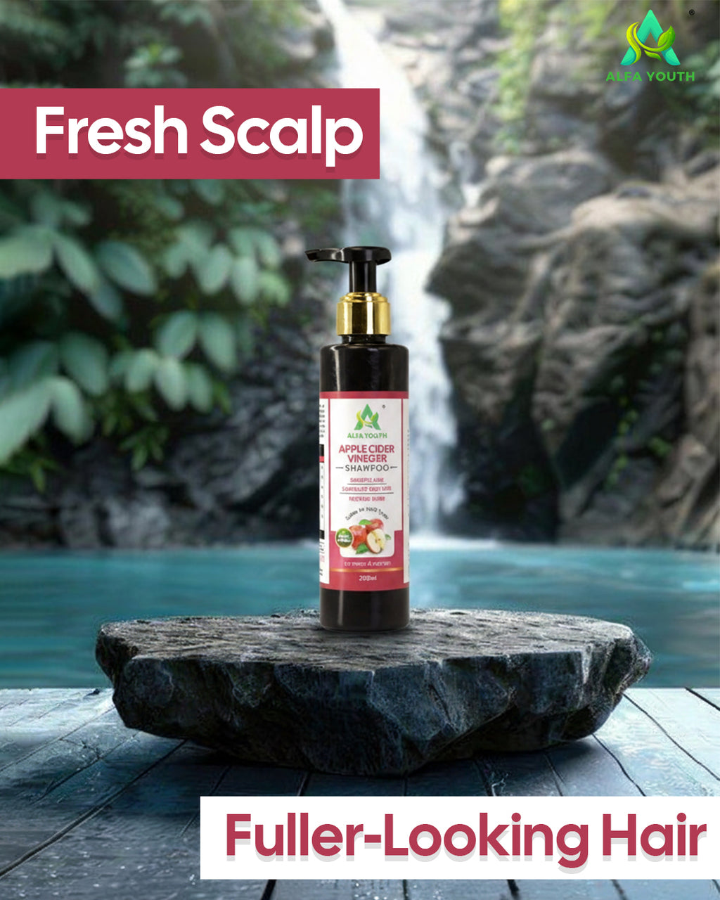 Alfa Youth Apple Cider Vinegar Shampoo - 200ml