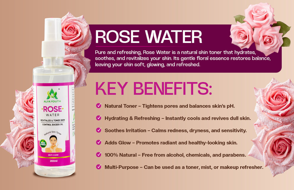 Alfa Youth Pure Rose Water - 200ml