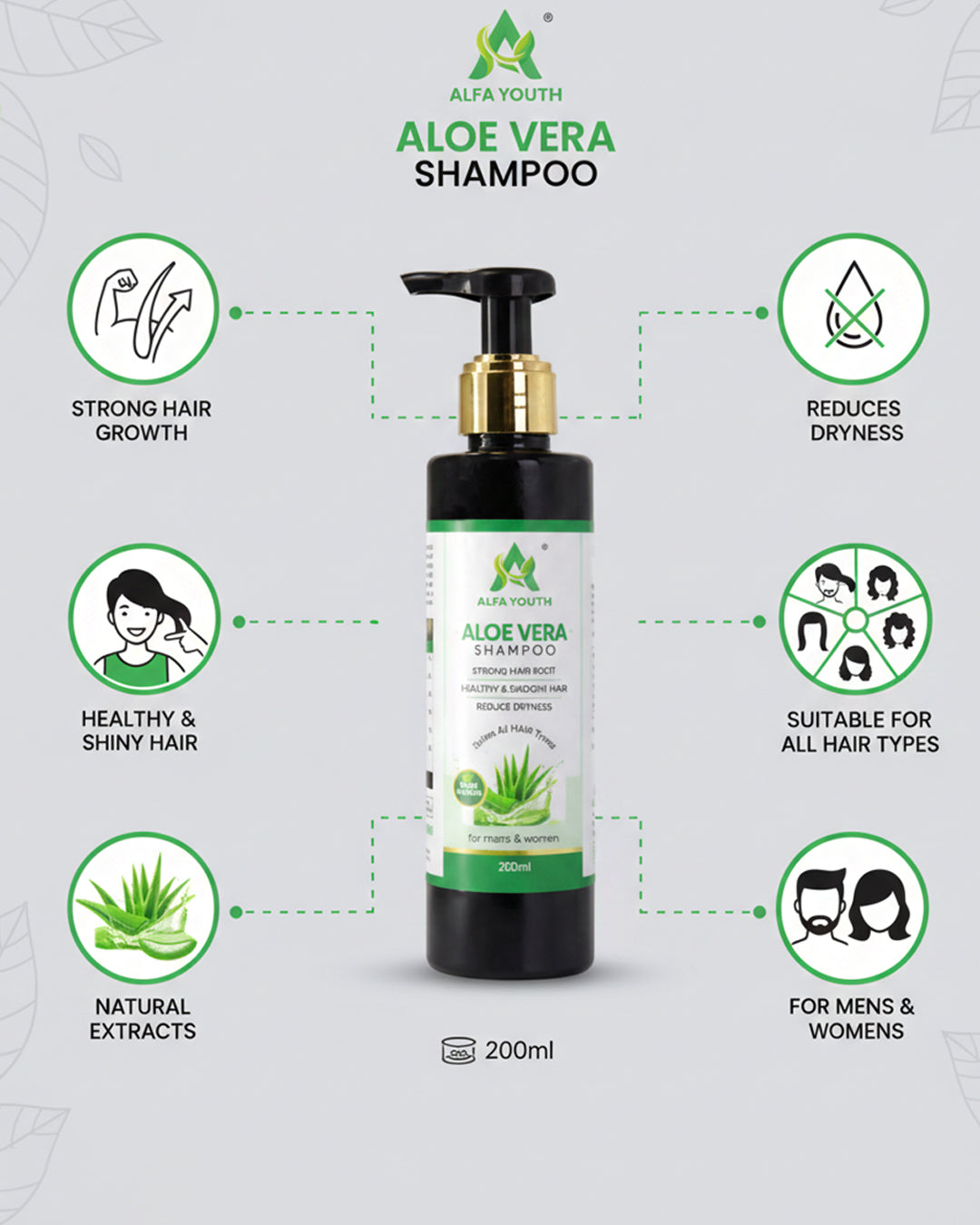 Alfa Youth Aloe Vera Shampoo - 200ml