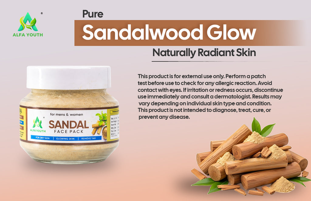 Alfa Youth Sandal Face Pack Powder - 100gm