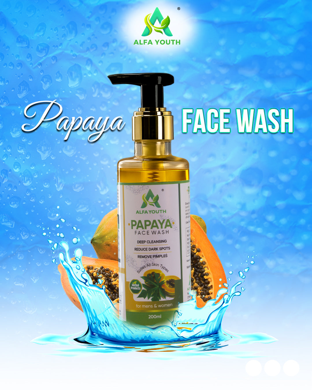 Alfa Youth Papaya Facewash - 200ml