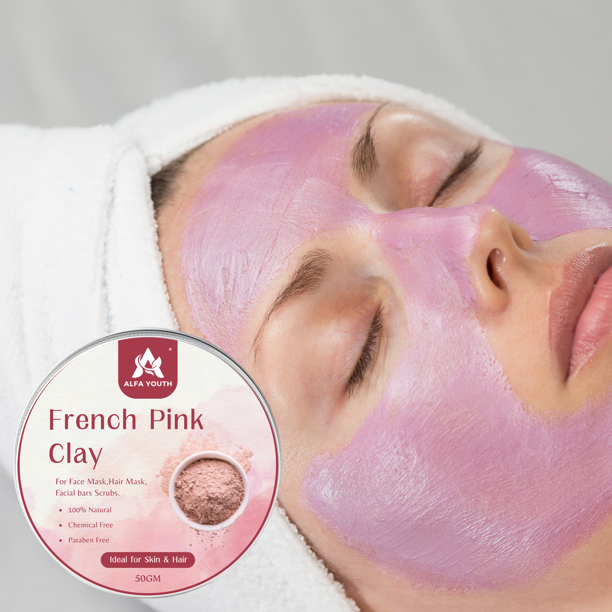 Alfa Youth French Pink Clay - 50 gm