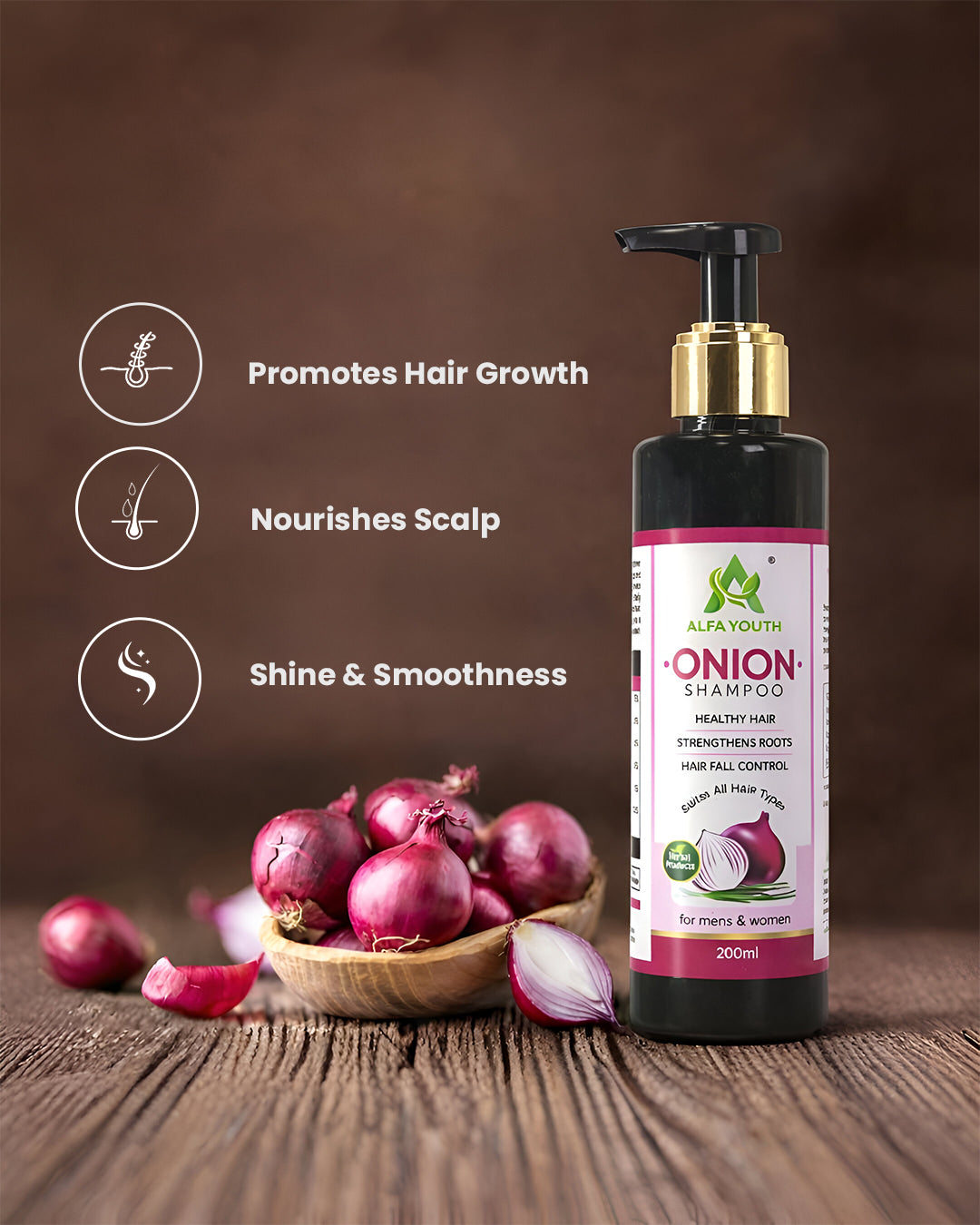 Alfa Youth Onion Shampoo - 200ml