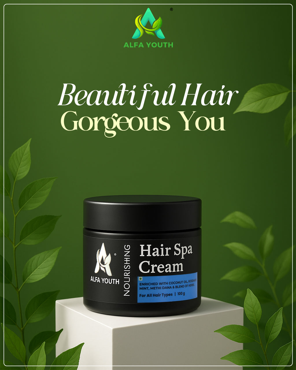 Alfa Youth Hair Spa Cream - 100gm