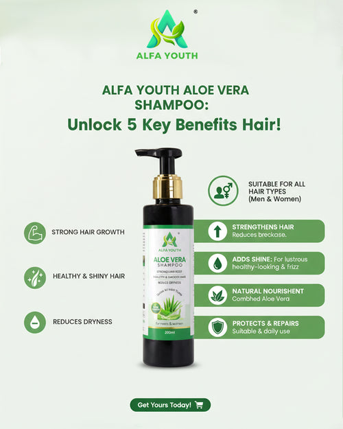 Alfa Youth Aloe Vera Shampoo - 200ml